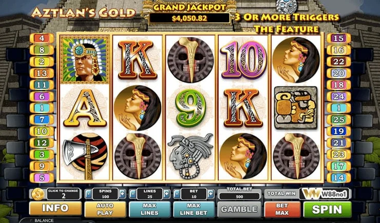 cách chơi Aztlan's Gold Slot