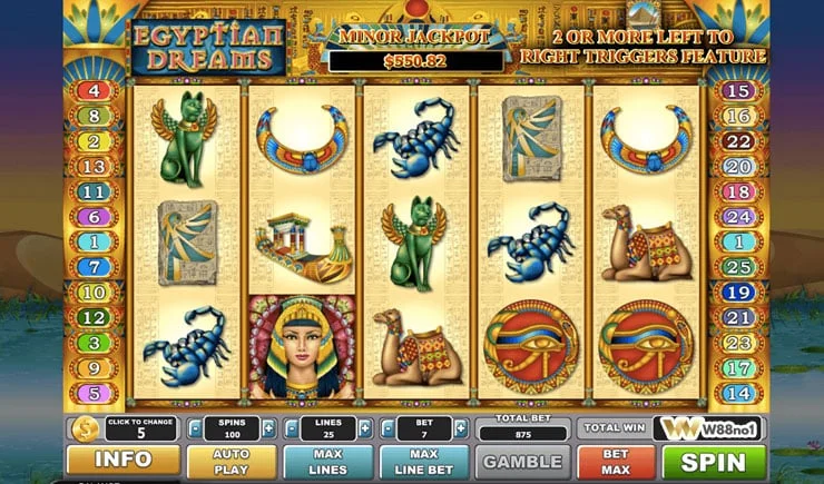 cách chơi Egyptian Dreams Slot
